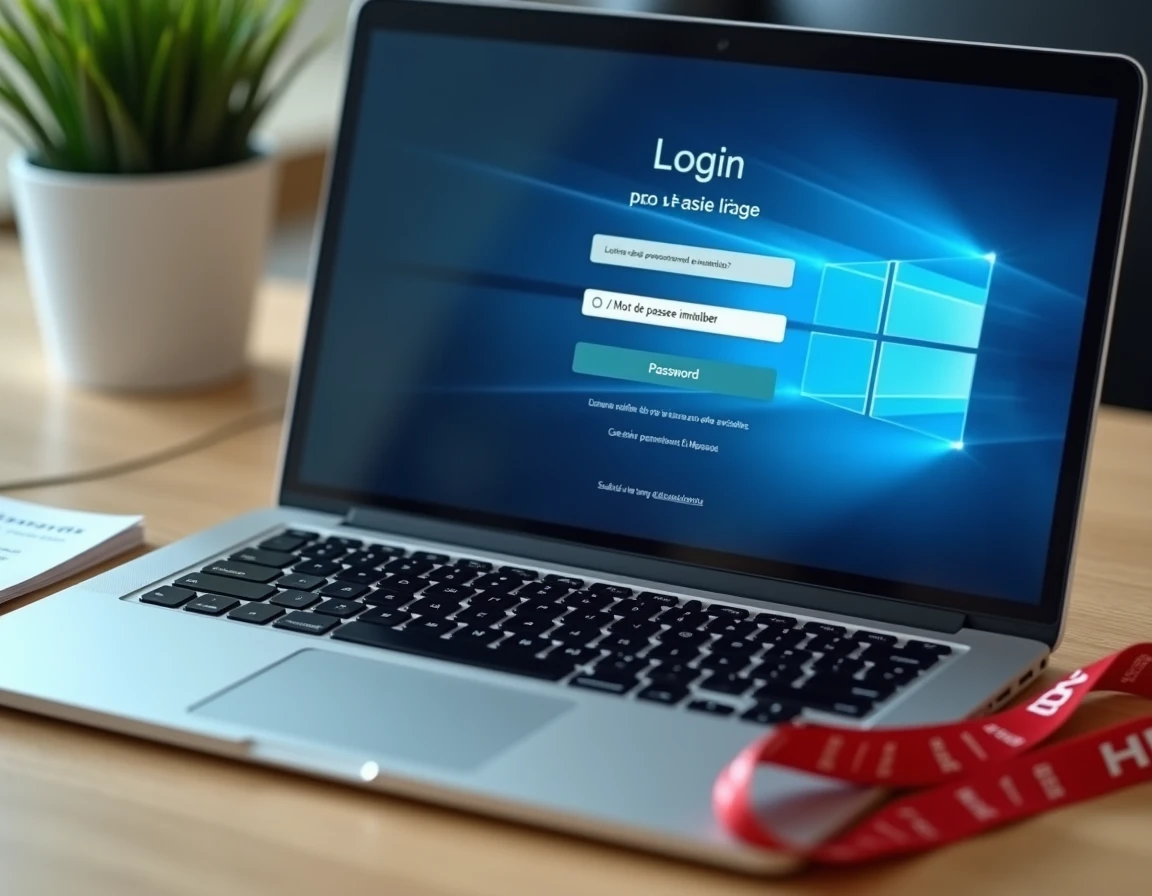 Écran d'un ordinateur portable affichant le formulaire de connexion GTm extranet La Poste avec le lien mot de passe oublié
